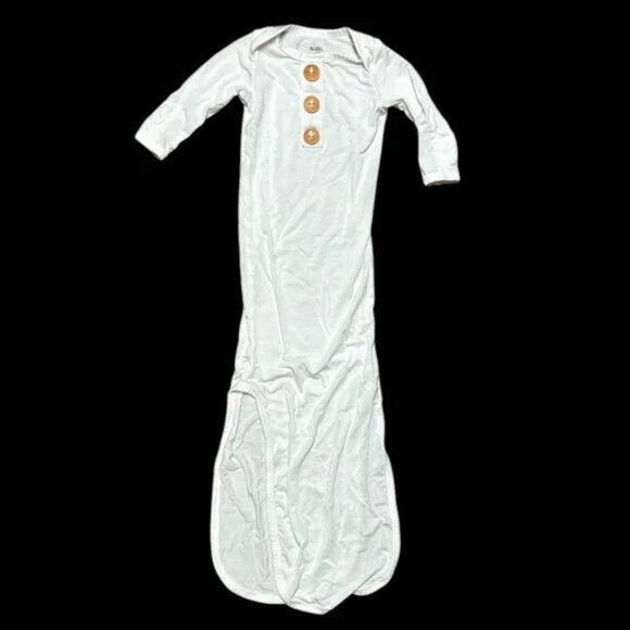 Suzel Baby Knotted Gown Soft Viscose from Bamboo Infant Sleeper. Size 0-3M - Picture 1 of 6